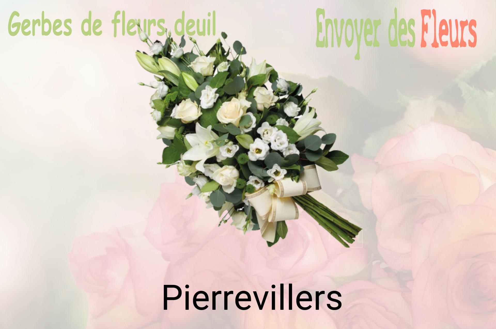 Gerbe de fleurs de deuil livrée à Pierrevillers